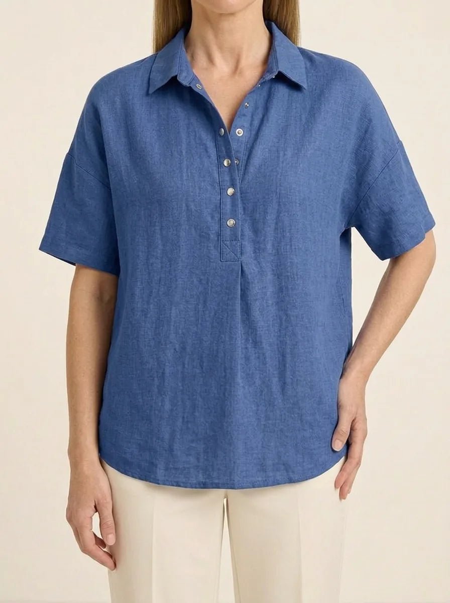Helene | Collared Blouse - Tillybelle