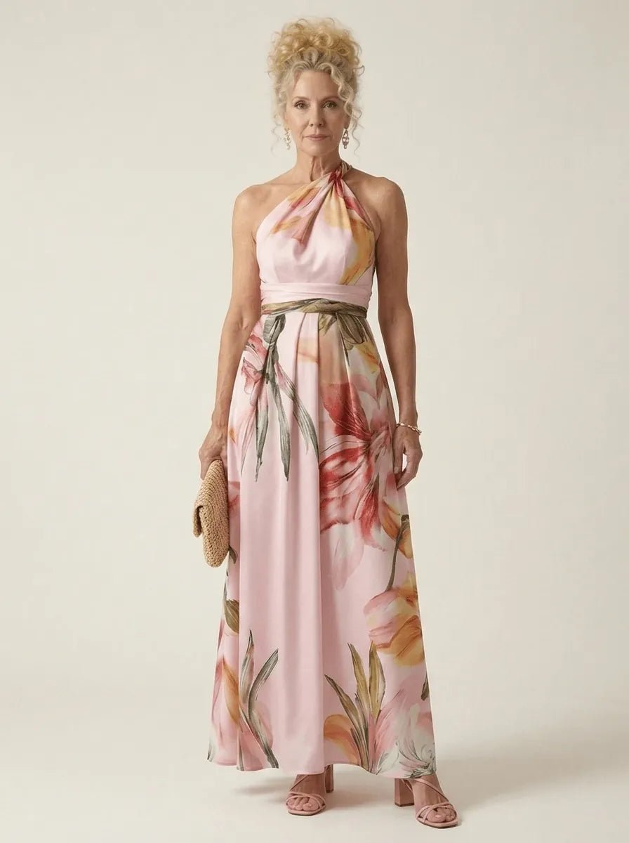 Isla | Light Floral Maxi Dress - Tillybelle