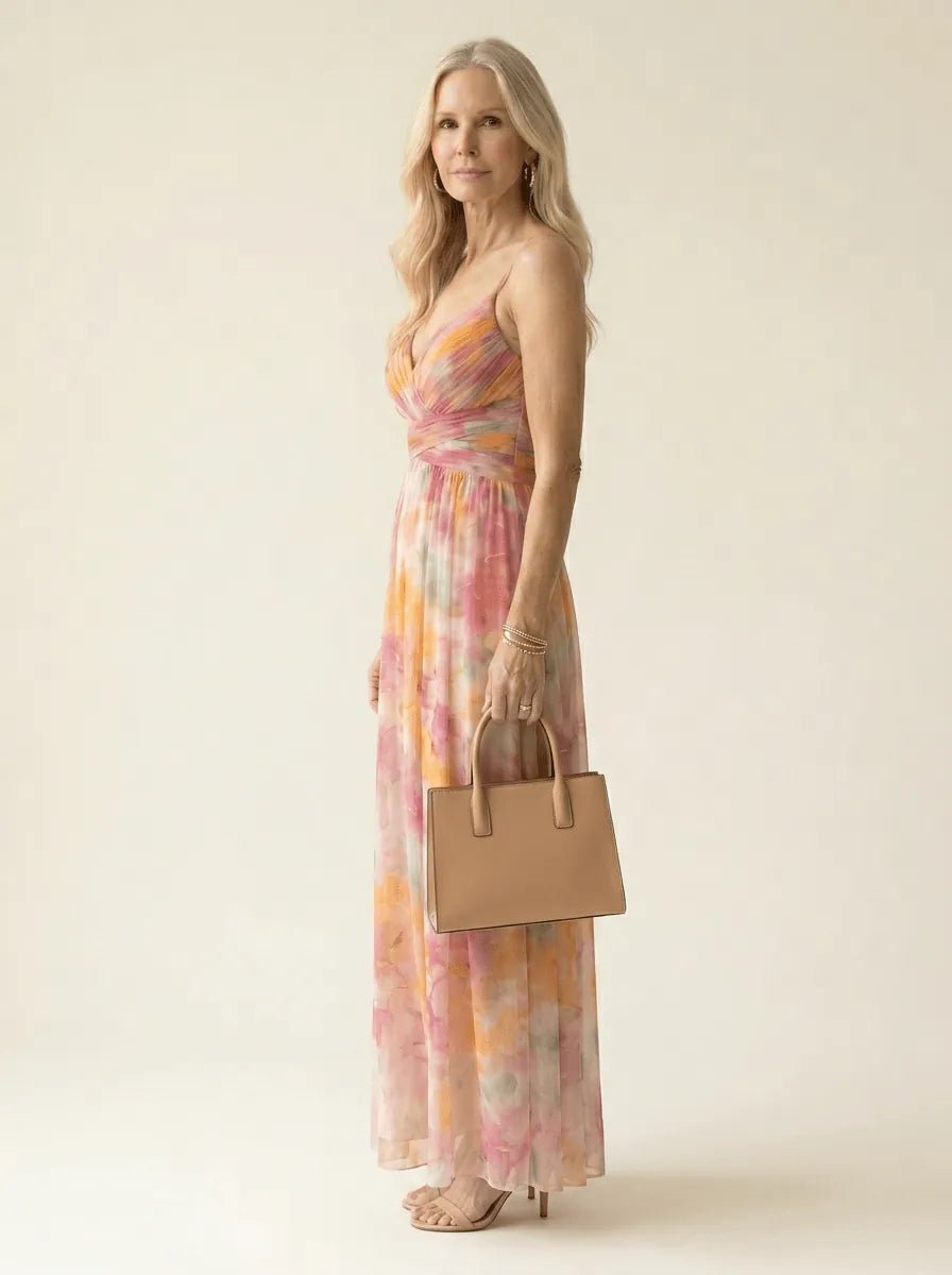Lena | Soft Wrap Maxi Dress - Tillybelle