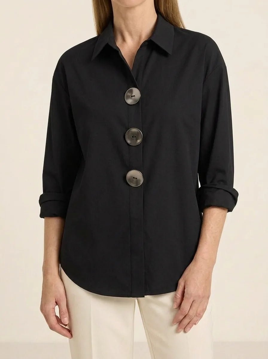 Lennox | Statement Button Blouse - Tillybelle