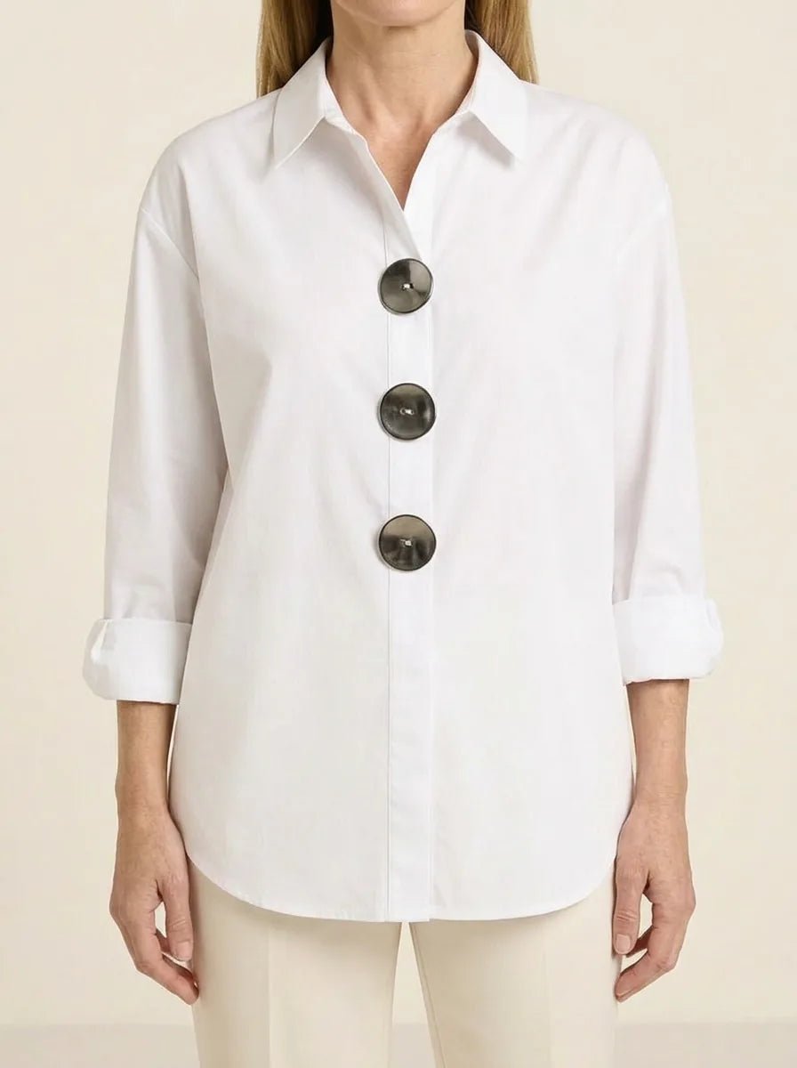 Lennox | Statement Button Blouse - Tillybelle