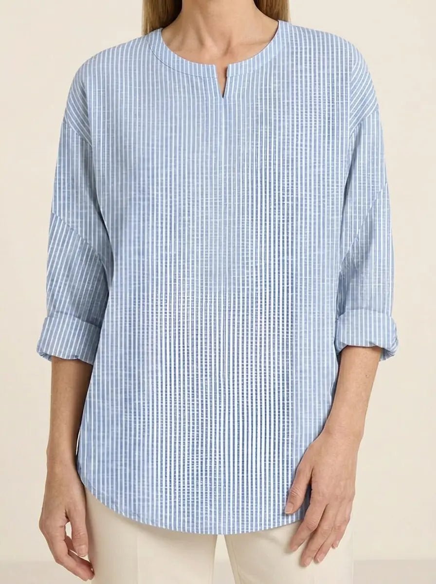Rhea | Pinstripe Blouse - Tillybelle