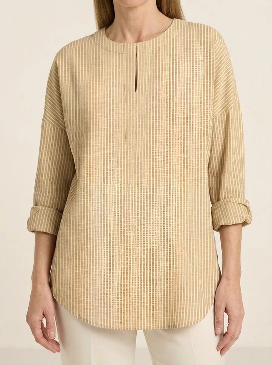 Rhea | Pinstripe Blouse - Tillybelle