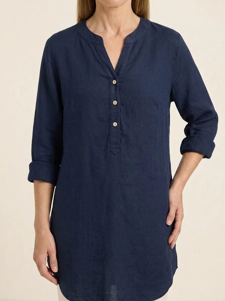 Scarlett | Relaxed Button-Down Blouse - Tillybelle