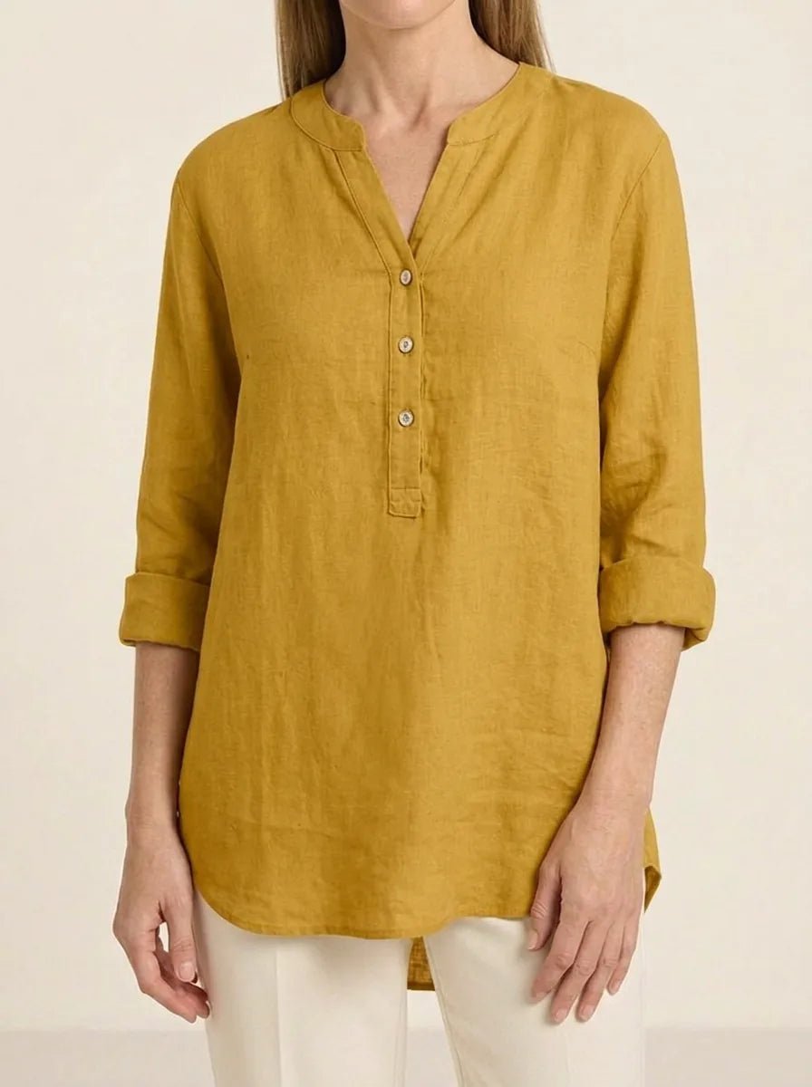 Scarlett | Relaxed Button-Down Blouse - Tillybelle