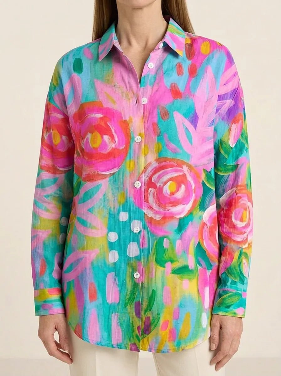 Tzufit | Painterly Print Shirt - Tillybelle